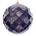 Vickerman 618868 - 4.75" Chocolate Net Beaded Ball Christmas Tree Ornament (3 pack) (MC190575D)