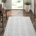 Gray/White 60 x 0.125 in Area Rug - Dash and Albert Rugs Melange Striped Handmade Handwoven Area Rug Recycled P.E.T. | 60 W x 0.125 D in | Wayfair