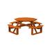 A&L Furniture Octagonal 8 - Person 98" Long Outdoor Picnic Table Wood in Red | Wayfair 280C-REDWOOD STAIN