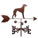 SWEN Products Rivas Saluki Dog Weathervane Metal/Steel in Brown/Gray | 30 H x 21 W x 15.5 D in | Wayfair 1264-Garden