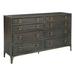 Brayden Studio® Hittle 6-Drawer Dresser, Edgewater Finish Wood in Brown/Gray | 38.75 H x 67.75 W x 19 D in | Wayfair