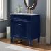 Brayden Studio® Seyler 30" Single Bathroom Vanity Set Wood/Marble in Blue | 35 H x 30 W x 21.5 D in | Wayfair 76FCCE619BA64054A4821C3757BD6109