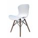 George Oliver Lanett Side Chair Plastic/Acrylic/Wood/Metal in White | 33 H x 18 W x 20 D in | Wayfair 20F42496CA69438DB24457BE11B11822