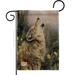 Breeze Decor The Call Wildlife Impressions 2-Sided Burlap 1'6.5" x 1'1" Garden Flag in Gray | 18.5 H x 13 W in | Wayfair