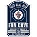 WinCraft Winnipeg Jets Personalized 11'' x 17'' Fan Cave Wood Sign