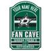 WinCraft Dallas Stars Personalized 11'' x 17'' Fan Cave Wood Sign