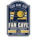 WinCraft Indiana Pacers Personalized 11'' x 17'' Fan Cave Wood Sign
