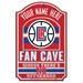 WinCraft LA Clippers Personalized 11'' x 17'' Fan Cave Wood Sign