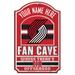 WinCraft Portland Trail Blazers Personalized 11'' x 17'' Fan Cave Wood Sign
