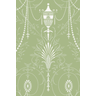 Little Greene 'Marlborough - Earl' - Green Wallpaper