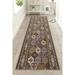 Brown 26 x 0.3 in Area Rug - Charlton Home® Oriental Taupe Persian Bakhtiari Design Slip Resistant Low Pile Rug Nylon | 26 W x 0.3 D in | Wayfair