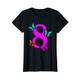 Mädchen Kinder Geburtstagsshirt 8 Jahre 8. mit Schmetterling T-Shirt