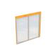 Skan Holz Seitenwand Polycarbonat Wandanbau Eiche Hell, 205x200 cm