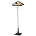 Astoria Grand Diane Pine Branch Mission 60" Floor Lamp, Glass in Brown/Green/White | 60 H x 16.5 W x 16.5 D in | Wayfair