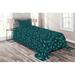 East Urban Home Owl Green/Microfiber Farmhouse/Country Coverlet/Bedspread Set Microfiber in Blue | Twin Bedspread + 1 Sham | Wayfair