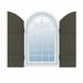 Builders Edge, Standard Four Board Joined w/Archtop, Board-n-Batten Shutters Pair Vinyl | 49 H x 14 W x 1 D in | Wayfair 090140049010