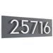 Montague Metal Products Inc. Floating Modern 4" Number Horizontal Address Plaque (5 Digits) Metal in Gray | 6 H x 19.75 W x 1 D in | Wayfair