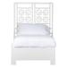 David Francis Furniture Palm Springs Low Profile Standard Bed Wood in White | 60 H x 42 W x 78.5 D in | Wayfair B4105BED-T-S101