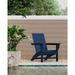 POLYWOOD® Modern Adirondack Chair in Blue | 34.68 H x 29.25 W x 32.13 D in | Wayfair AD420NV