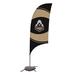 Victory Corps NCAA [Unavailable] 88 x 28 in. Feather Banner in Black/Brown/Gray | 88 H x 28 W in | Wayfair 810029PUR-003