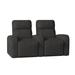 Latitude Run® Home Theater Row Seating (Row of 2) Microfiber/Microsuede in Gray | 43 H x 72 W x 41.5 D in | Wayfair