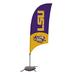 Victory Corps NCAA [Unavailable] 88 x 28 in. Feather Banner in Black/Brown/Gray | 88 H x 28 W in | Wayfair 810029LSU-001