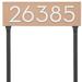 Montague Metal Products Inc. Floating 1-Line Lawn Address Sign Metal in Brown | 6 H x 19.75 W x 1 D in | Wayfair HMP-045-L-T-W