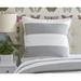 County Road Cabana Stripe Euro Sham 100% Cotton in Gray | 26 H x 26 W x 0.5 D in | Wayfair CSES806