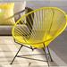 Innit Indoor Handmade Lounge Outdoor Chair in Yellow/Black | 29 H x 32 W x 28 D in | Wayfair i02-01-03