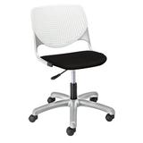 KFI Studios Kool Poly Task Chair Upholstered, Steel in Black | 35 H x 19.5 W x 18.5 D in | Wayfair TK2300-P08-Tuxedo