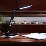 OttLite Renew LED Desk Lamp USB Charging Port, Displays Date, 6 Brightness Settings, Adjustable Neck 10.5 H x 5.5 W x 7.25 D in Plastic | Wayfair