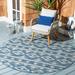 Blue/Navy 79 x 0.24 in Area Rug - Union Rustic Amarien Southwestern Navy Indoor/Outdoor Area Rug | 79 W x 0.24 D in | Wayfair