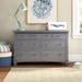 Rosalind Wheeler 7 Drawer Dresser Wood/Solid Wood in Gray | 33 H x 54 W x 20.3 D in | Wayfair D2C5E1A2E62143DD9963D66D109EB81A