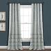 Vintage Stripe Yarn Dyed Cotton Window Curtain Panels Denim Blue 40X95 Set - Lush Decor 16T004534