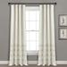 Vintage Stripe Yarn Dyed Cotton Window Curtain Panels Neutral 40X95 Set - Lush Decor 16T004538