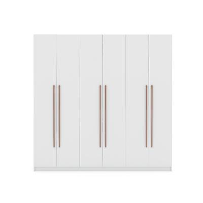 Gramercy Modern Freestanding Wardrobe Armoire Closet in White - Manhattan Comfort 107GMC1