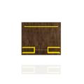 Plaza 64.25 Modern Floating Wall Entertainment Center with Display Shelves in Rustic Brown and Yellow - Manhattan Comfort 224BMC94