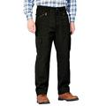 Chums | Mens | Fully Lined Thermal Stretch Waist Action Trouser Pants | Black