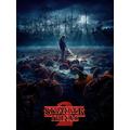 Pyramid International Stranger Things Canvas Print with Hopper at the Pumpkin Patch 60cm x 80 cm - Official Merchandise