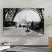 East Urban Home '1920s Woman Walking Under the Eiffel Tower w/ the Trocadero in Background Paris France' Photographic Print on Wrapped Canvas Canvas | Wayfair