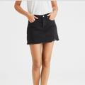 American Eagle Outfitters Skirts | Ae High-Wasted Festival Denim Skirt | Color: Black | Size: Various