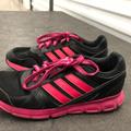 Adidas Shoes | Adidas Girls Hyperfast Trainers Black/Pink Shoes | Color: Black/Pink | Size: 4bb