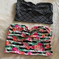 Pink Victoria's Secret Tops | Euc 2 Pink By Vs Tube Bras Black And White Size Small | Color: Black/White | Size: S