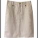 J. Crew Skirts | J. Crew Cream Beige Linen Pencil Cargo Skirt | Color: Cream | Size: 2p