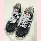 Vans Shoes | Hi-Top Vans | Color: Blue/White | Size: 5.5