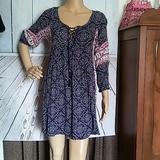 American Eagle Outfitters Dresses | American Eagle Outfitters 3/4 Sleeves Dress Sz Xs | Color: Blue | Size: S