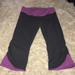 Athleta Pants & Jumpsuits | Athleta Purple Gray Crop Yoga Pants Size Small | Color: Gray/Purple | Size: S