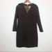 Burberry Dresses | Dark Brown Burberry Dress With Leather Epaulettes | Color: Brown | Size: 6