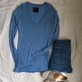 American Eagle Outfitters Tops | American Eagle Top | Color: Blue | Size: S