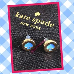 Kate Spade Jewelry | Kate Spade Earrings | Color: Blue/Gold | Size: Os